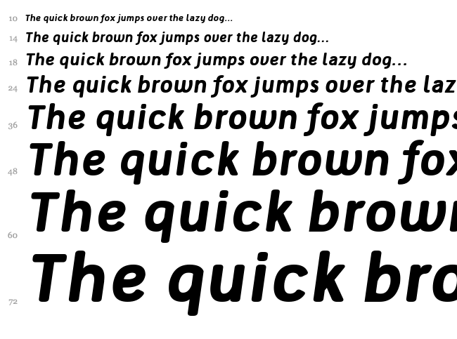 Tellural font waterfall
